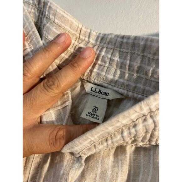 L.L. Bean Linen Pants Womens size 20 Reg - Picture 2 of 4